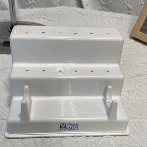 Jilbere Satin Smooth White nail drill & bit  Holder manicure pedicure